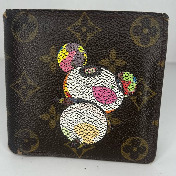 🤎Louis Vuitton x Takashi Murakami Marco Wallet Monogram Panda LIMITED EDITION🤎 - Picture 1 of 13